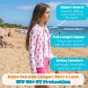 image:imageSwimZip Girls 3 Pc Swim Set wLong Sleeve Rash Guard Tankini amp Shorts UPF 50Pink