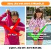 image:imageSwimZip Girls 3 Pc Swim Set wLong Sleeve Rash Guard Tankini amp Shorts UPF 50Pink