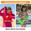 image:imageSwimZip Girls 3 Pc Swim Set wLong Sleeve Rash Guard Tankini amp Shorts UPF 50PinkVariety