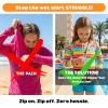 image:imageSwimZip Girls 3 Pc Swim Set wLong Sleeve Rash Guard Tankini amp Shorts UPF 50Rainbow