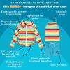 image:imageSwimZip Girls 3 Pc Swim Set wLong Sleeve Rash Guard Tankini amp Shorts UPF 50Rainbow
