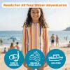 image:imageSwimZip Girls 3 Pc Swim Set wLong Sleeve Rash Guard Tankini amp Shorts UPF 50Stripe