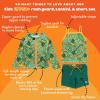image:imageSwimZip Girls 3 Pc Swim Set wLong Sleeve Rash Guard Tankini amp Shorts UPF 50The Tropics