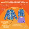 image:imageSwimZip Girls 3 Pc Swim Set wLong Sleeve Rash Guard Tankini amp Shorts UPF 50Tropadelic
