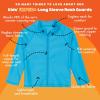 image:imageSwimZip UPF 50 Long Sleeve Rash Guard for Boys and Girls  Baby Toddler KidsAqua
