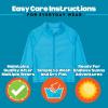 image:imageSwimZip UPF 50 Long Sleeve Rash Guard for Boys and Girls  Baby Toddler KidsAqua