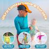 image:imageSwimZip UPF 50 Long Sleeve Rash Guard for Boys and Girls  Baby Toddler KidsAqua
