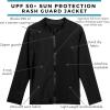 image:imageSwimZip UPF 50 Long Sleeve Rash Guard for Boys and Girls  Baby Toddler KidsBlack