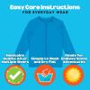 image:imageSwimZip UPF 50 Long Sleeve Rash Guard for Boys and Girls  Baby Toddler KidsBlue Danube