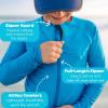 image:imageSwimZip UPF 50 Long Sleeve Rash Guard for Boys and Girls  Baby Toddler KidsBlue Danube