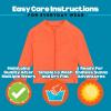 image:imageSwimZip UPF 50 Long Sleeve Rash Guard for Boys and Girls  Baby Toddler KidsDesert Orange
