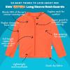 image:imageSwimZip UPF 50 Long Sleeve Rash Guard for Boys and Girls  Baby Toddler KidsDesert Orange