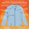image:imageSwimZip UPF 50 Long Sleeve Rash Guard for Boys and Girls  Baby Toddler KidsDream Blue