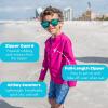image:imageSwimZip UPF 50 Long Sleeve Rash Guard for Boys and Girls  Baby Toddler KidsFuchsia Festival