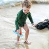 image:imageSwimZip UPF 50 Long Sleeve Rash Guard for Boys and Girls  Baby Toddler KidsGarden Green