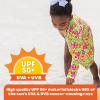 image:imageSwimZip UPF 50 Long Sleeve Rash Guard for Boys and Girls  Baby Toddler KidsHibiscus