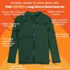 image:imageSwimZip UPF 50 Long Sleeve Rash Guard for Boys and Girls  Baby Toddler KidsHunter Green