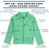 image:imageSwimZip UPF 50 Long Sleeve Rash Guard for Boys and Girls  Baby Toddler KidsLight Jade