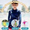 image:imageSwimZip UPF 50 Long Sleeve Rash Guard for Boys and Girls  Baby Toddler KidsNavy Blue