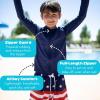 image:imageSwimZip UPF 50 Long Sleeve Rash Guard for Boys and Girls  Baby Toddler KidsNavy Blue