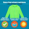 image:imageSwimZip UPF 50 Long Sleeve Rash Guard for Boys and Girls  Baby Toddler KidsNeon Green