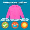 image:imageSwimZip UPF 50 Long Sleeve Rash Guard for Boys and Girls  Baby Toddler KidsNeon Pink