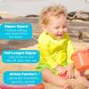 image:imageSwimZip UPF 50 Long Sleeve Rash Guard for Boys and Girls  Baby Toddler KidsNeon Yellow