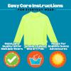 image:imageSwimZip UPF 50 Long Sleeve Rash Guard for Boys and Girls  Baby Toddler KidsNeon Yellow