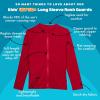 image:imageSwimZip UPF 50 Long Sleeve Rash Guard for Boys and Girls  Baby Toddler KidsRed