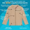 image:imageSwimZip UPF 50 Long Sleeve Rash Guard for Boys and Girls  Baby Toddler KidsSandy Beach