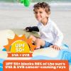 image:imageSwimZip UPF 50 Long Sleeve Rash Guard for Boys and Girls  Baby Toddler KidsWhite