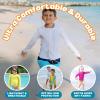 image:imageSwimZip UPF 50 Long Sleeve Rash Guard for Boys and Girls  Baby Toddler KidsWhite