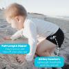 image:imageSwimZip UPF 50 Long Sleeve Rash Guard for Boys and Girls  Baby Toddler KidsWhite