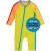 image:imageSwimZip Boys LongSleeve UPF 50 Swimsuit for Baby Toddler amp Little BoysColor Pop