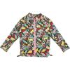 image:imageSwimZip Girls UPF 50 Long Sleeve Zip Rash Guard Swim Shirt TopButterfly