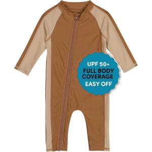 image:imageSwimZip Boys LongSleeve UPF 50 Swimsuit for Baby Toddler amp Little BoysCanyon Haze