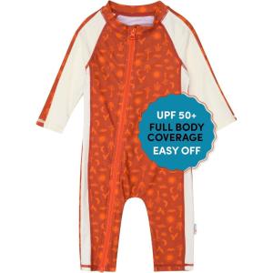 image:imageSwimZip Boys LongSleeve UPF 50 Swimsuit for Baby Toddler amp Little BoysDesert
