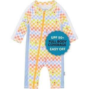 image:imageSwimZip Boys LongSleeve UPF 50 Swimsuit for Baby Toddler amp Little BoysGamified