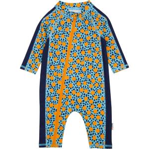 image:imageSwimZip Boys LongSleeve UPF 50 Swimsuit for Baby Toddler amp Little BoysGeo Party