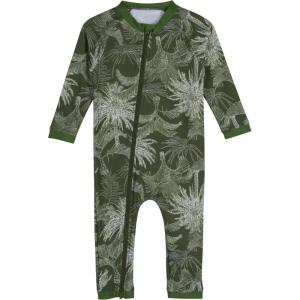 image:imageSwimZip Boys LongSleeve UPF 50 Swimsuit for Baby Toddler amp Little BoysHawaiian Rainforest