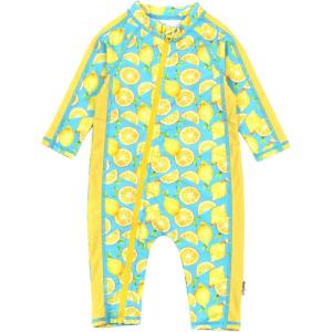 image:imageSwimZip Boys LongSleeve UPF 50 Swimsuit for Baby Toddler amp Little BoysLemons