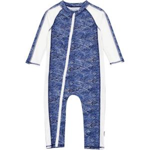 image:imageSwimZip Boys LongSleeve UPF 50 Swimsuit for Baby Toddler amp Little BoysOcean Breeze