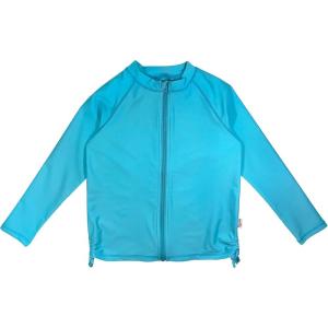 image:imageSwimZip Girls UPF 50 Long Sleeve Zip Rash Guard Swim Shirt TopBlue