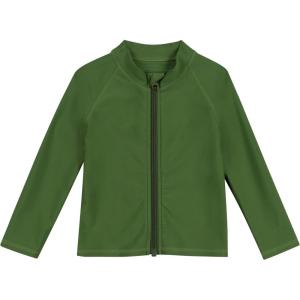 image:imageSwimZip UPF 50 Long Sleeve Rash Guard for Boys and Girls  Baby Toddler KidsGarden Green