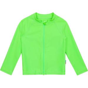 image:imageSwimZip UPF 50 Long Sleeve Rash Guard for Boys and Girls  Baby Toddler KidsNeon Green