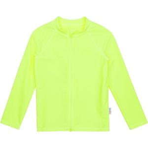 image:imageSwimZip UPF 50 Long Sleeve Rash Guard for Boys and Girls  Baby Toddler KidsNeon Yellow