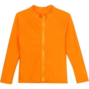 image:imageSwimZip UPF 50 Long Sleeve Rash Guard for Boys and Girls  Baby Toddler KidsOrange
