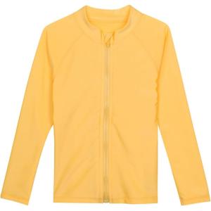 image:imageSwimZip UPF 50 Long Sleeve Rash Guard for Boys and Girls  Baby Toddler KidsYellow