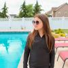 image:imageSwimZip Girls Long Sleeve Swim Dress Cover Up Swimsuit  UPF 50 Sun ProtectionBlack