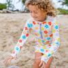 image:imageSwimZip Girls Long Sleeve Swim Dress Cover Up Swimsuit  UPF 50 Sun ProtectionBlossom